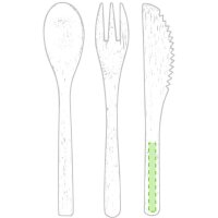 Area marcaje En el mango del cuchillo