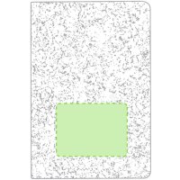 Area marcaje En la portada de la libreta