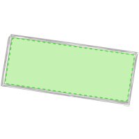 Area marcaje En el pin rectangular