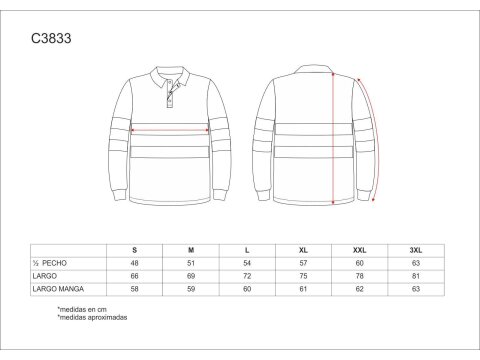 Tabla medidas del producto 81635