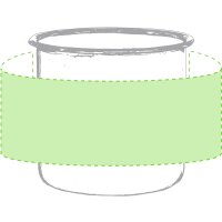 Area marcaje Alrededor de la taza
