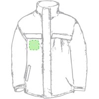 Area marcaje En el pecho derecha tipo bolsillo