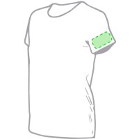 Area marcaje En el pecho derecha tipo bolsillo