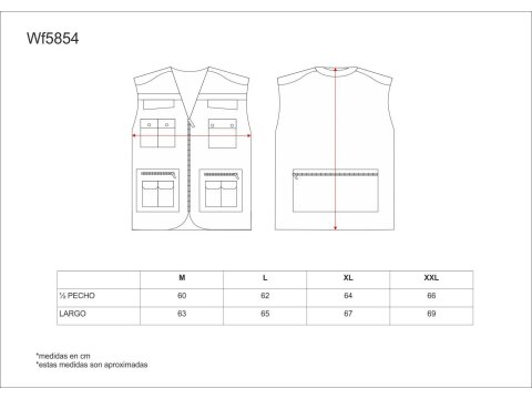 Tabla medidas del producto 81498