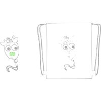 Area marcaje En la bolsa plegada