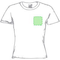 Area marcaje En el pecho izquierda tipo bolsillo