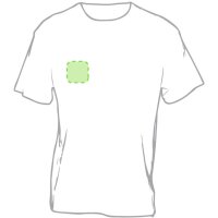 Area marcaje En el pecho derecha tipo bolsillo