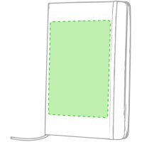 Area marcaje Sobre la portada a la izquierda del elástico