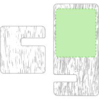 Area marcaje Parte superior soporte movil