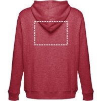 Area marcaje Chaqueta con capucha - Espalda