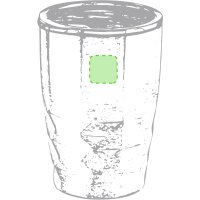 Area marcaje Parte lisa superior del vaso