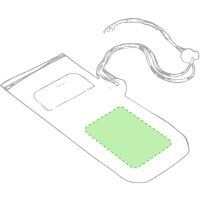 Area marcaje Sobre lo transparente de la funda