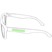 Area marcaje En la patilla derecha