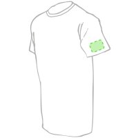 Area marcaje En la manga izquierda