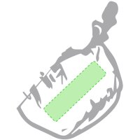 Area marcaje Esquina bolsa (marcamos y plegamos)