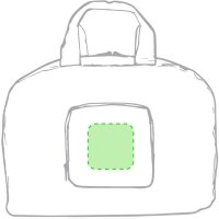 Area marcaje Sobre la bolsa plegada