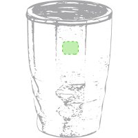 Area marcaje Parte lisa superior del vaso