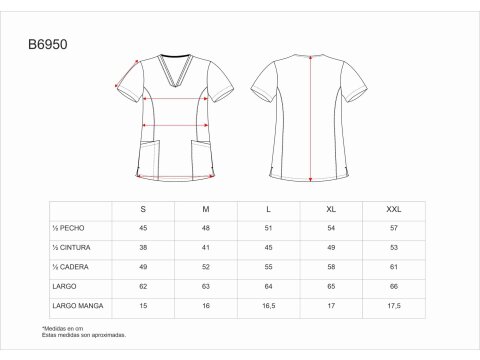 Tabla medidas del producto 83099