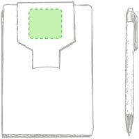 Area marcaje En la portada de la libreta