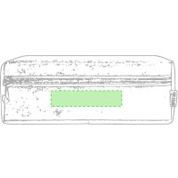 Area marcaje Bolsillo frontal bajo cremallera