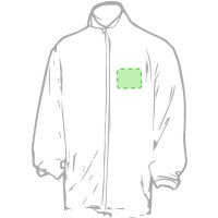 Area marcaje En el pecho tipo bolsillo (izquierda)