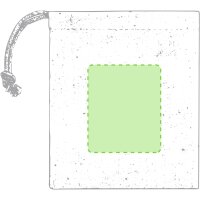 Area marcaje Bolsa de tela de presentación