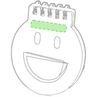 Area marcaje En la portada de la libreta