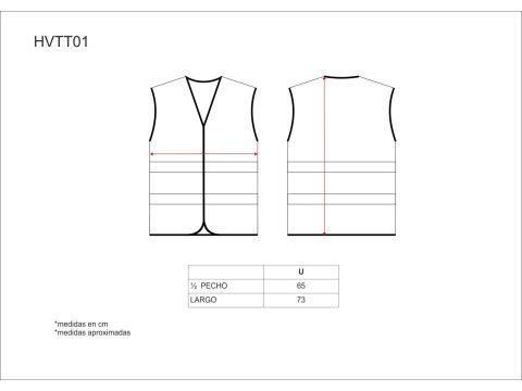 Tabla medidas del producto 81552