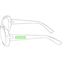 Area marcaje En la patilla derecha