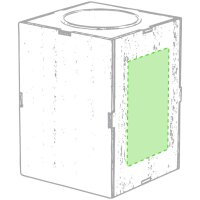 Area marcaje Cara trasera