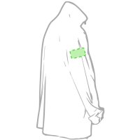 Area marcaje En la manga izquierda