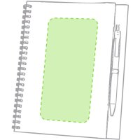 Area marcaje En la portada de la libreta