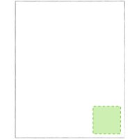 Area marcaje En la esquina de de la manta