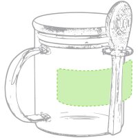 Area marcaje Alrededor de la taza