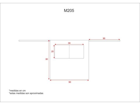 Tabla medidas del producto 81337