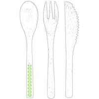 Area marcaje En el mango de una cuchara