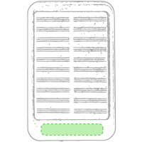 Area marcaje Parte inferior de la cara principal