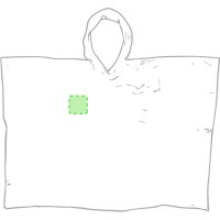 Area marcaje En el pecho derecha tipo bolsillo