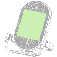 Area marcaje Zona frontal del soporte