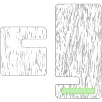 Area marcaje Zona inferior en el frente