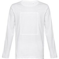 Area marcaje Camiseta manga larga - Pecho