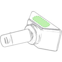 Area marcaje En la parte superior