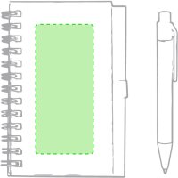 Area marcaje En la portada de la libreta