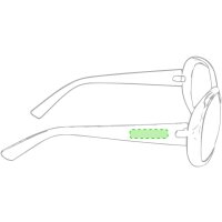 Area marcaje En la patilla izquierda