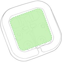 Area marcaje En la caja de presentación