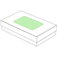 Area marcaje En la tapa de la caja de presentación