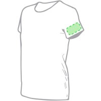 Area marcaje En el pecho tipo bolsillo (izquierda)