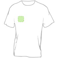 Area marcaje En el pecho derecha tipo bolsillo