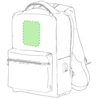 Area marcaje En el frontal de la mochila