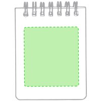 Area marcaje En la parte posterior